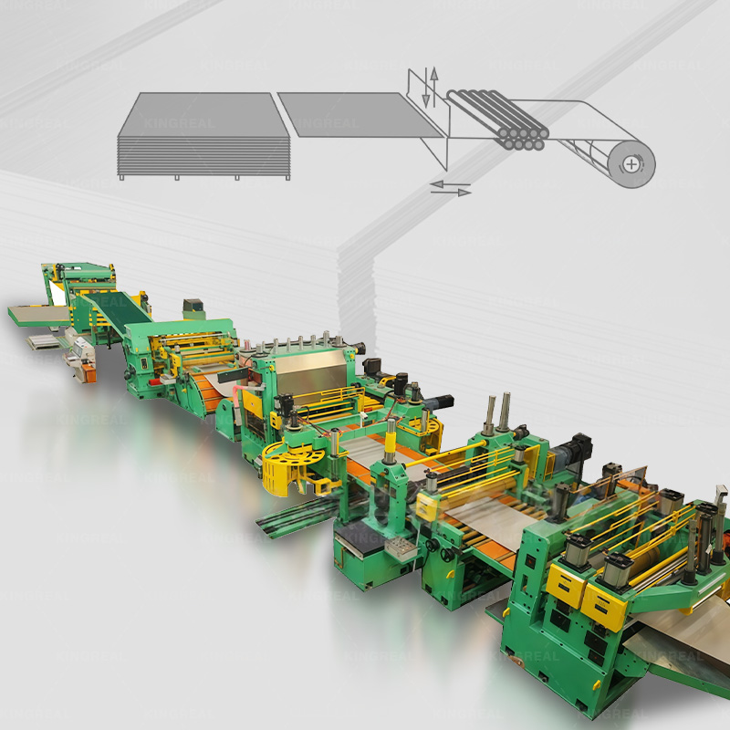 Kela levyksi leikattu pituus kone